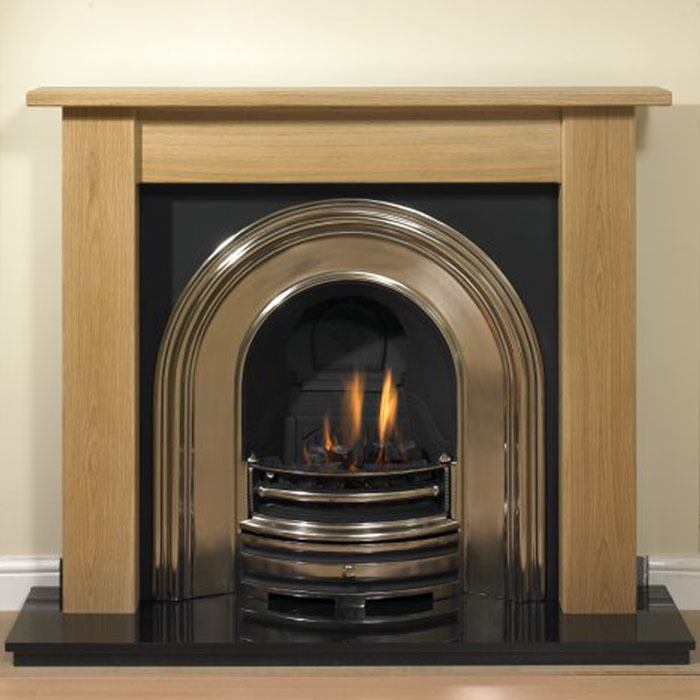 oak gladstone fireplace